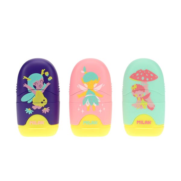 Milan Capsule Fairy Tale Single Hole Sharpener & Eraser