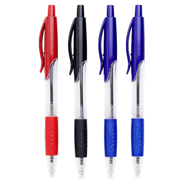 ProScribe Pkt.4 Retractable Ballpoint Pens - Asst