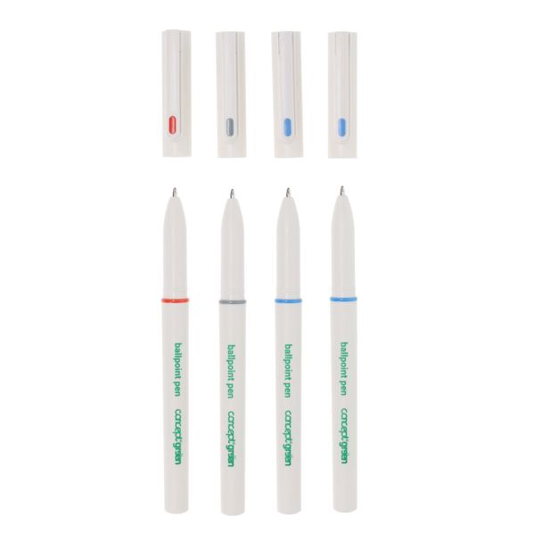 Concept Green Pkt.4 Ballpoint Pen 1mm Line
