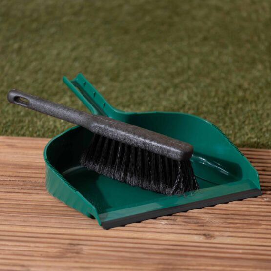 Betterware Jumbo Dustpan & Brush Green/Black