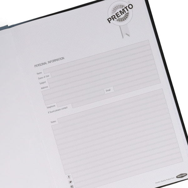 Premto Pkt.3 A4 160pg Hardback Notebook