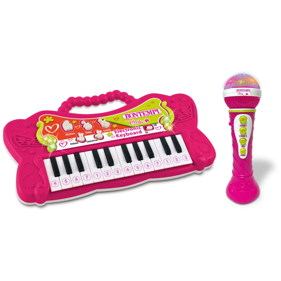 Bontempi 24-Key Electronic Keyboard and Microphone Set