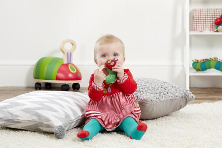 Tiny Caterpillar Ring Rattle