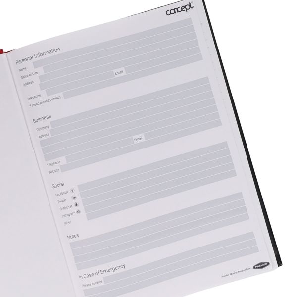 Concept A4 384pg Hardback Notebook