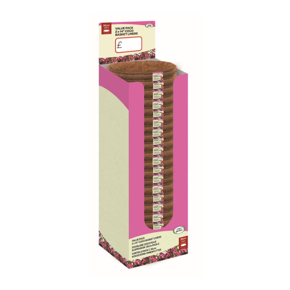 Hanging Basket Coco Liner Twin Pack 14"