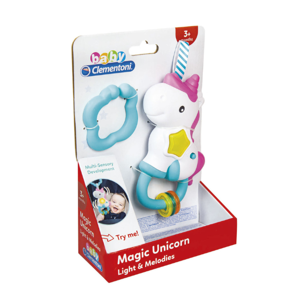 Unicorn Interactive Rattle Clementoni