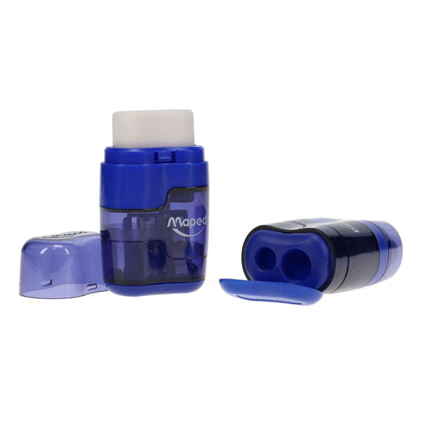 Maped Compact Duo Twin Hole Sharpener & Eraser