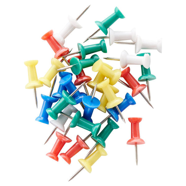 Concept Pkt.30 Coloured Push Pins