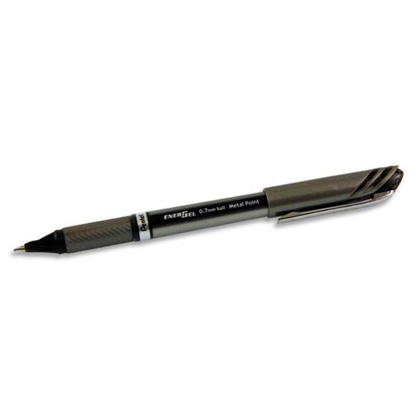 Energel 0.7mm Metal Tip Gel Pen - Black