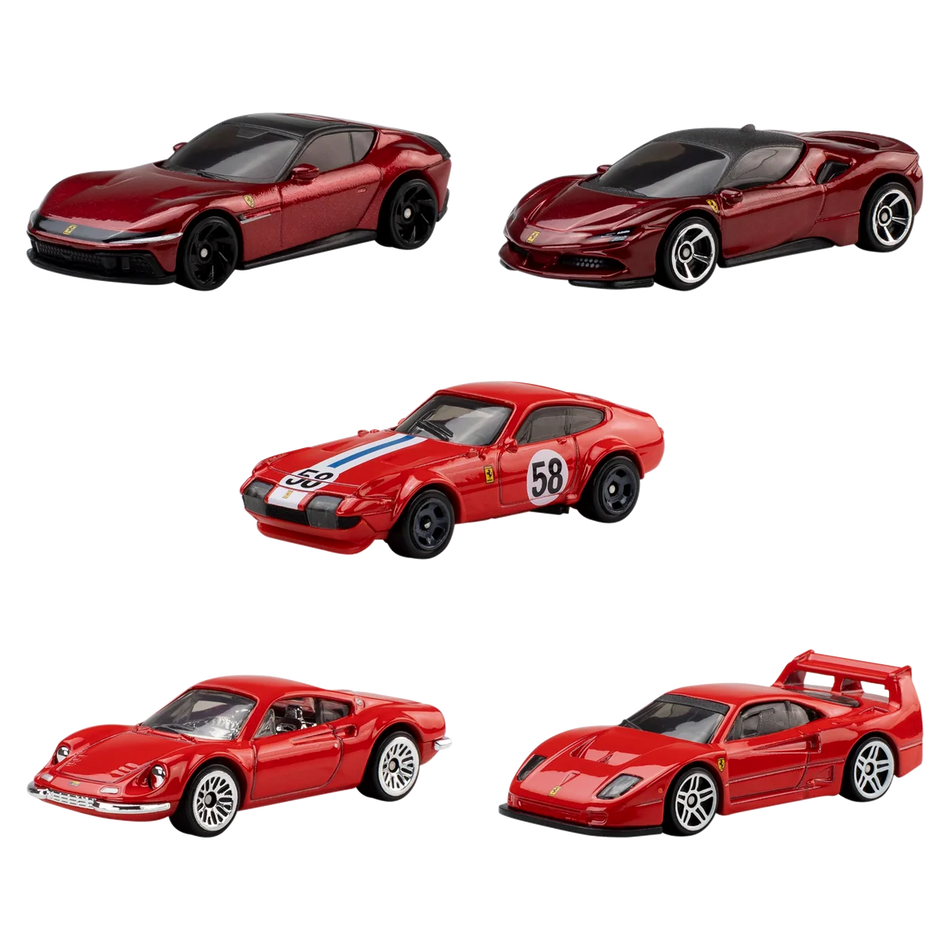 Hot Wheels Ferrari 5 Car Pack