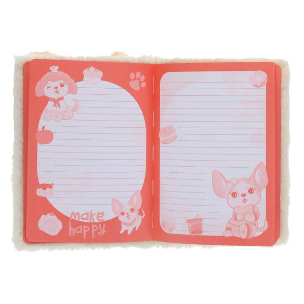 I Love Stationery A5 128pg Furry Friends Notebook - Cuddles