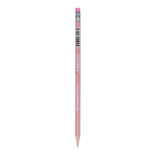 Premto Pastel HB Rubber Tipped Pencils