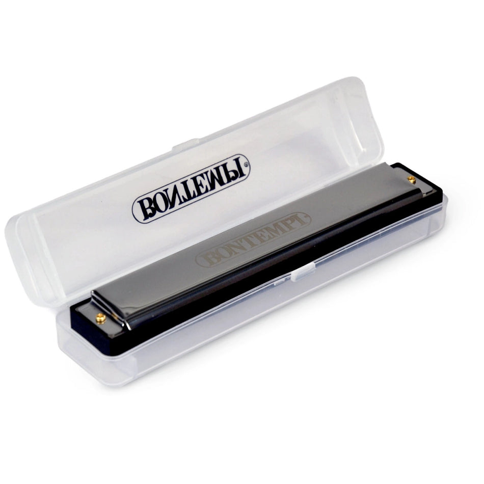 Bontempi Metal Harmonica with Metal Reeds and Plastic Case (24 Holes)