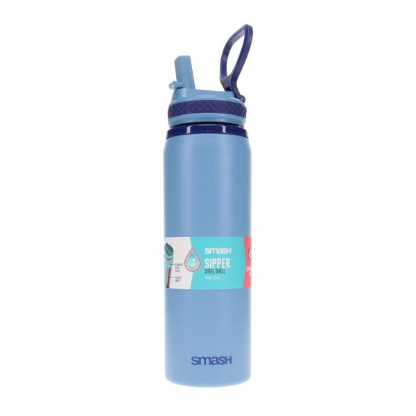Smash 700ml Steel Shell Bottle - Steel Blue