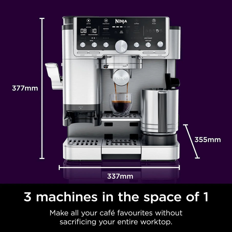 Ninja Luxe Café Pro 3‑in‑1 Espresso & Coffee Machine