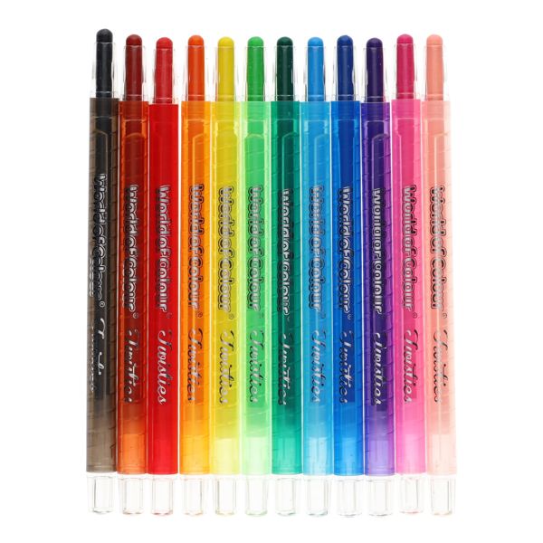 World of Colour Pack 12 Twisties Crayons