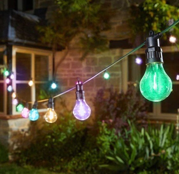 Low Voltage Decor Festoon String Lights Multi Coloured