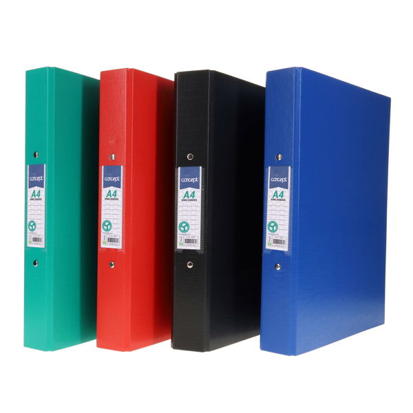 Concept A4 PP Ring Binder Bold Colour