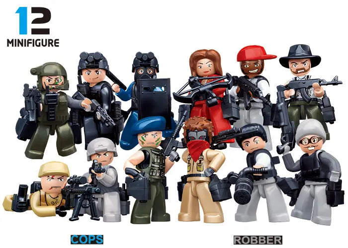 Sluban Cops & Robbers Minifigures 586