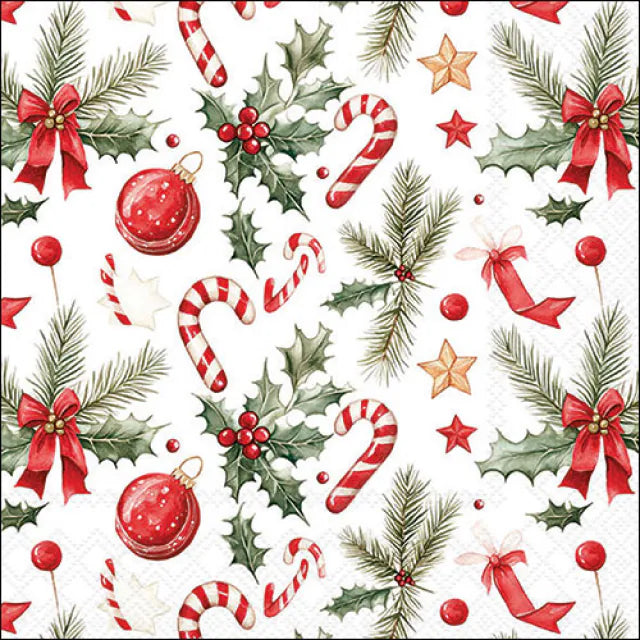 Christmas Elements Napkin 20 Pack 33x33cm
