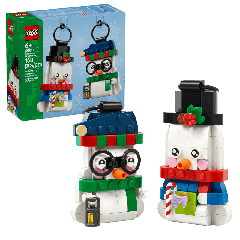 Lego Snowman Ornaments