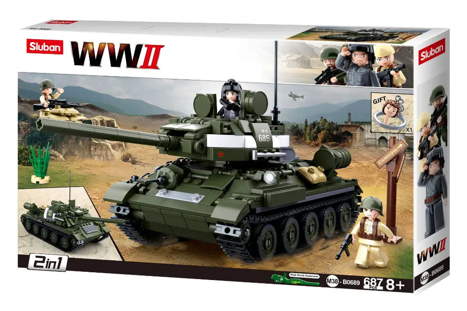 Sluban T-34\85 Medium Tank 2 in 1 689