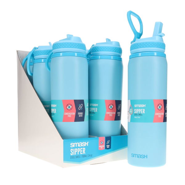 Smash 700ml Steel Shell Bottle - Blue