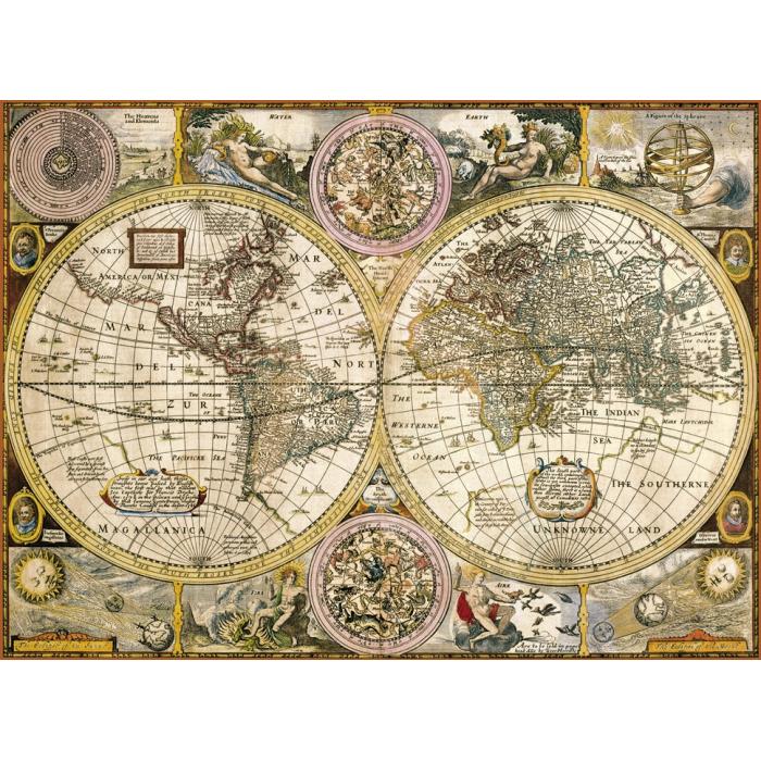 3000 Piece Old Map Puzzle Clementoni