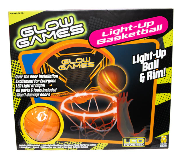 Glow Games Light Up Basketball Set Led