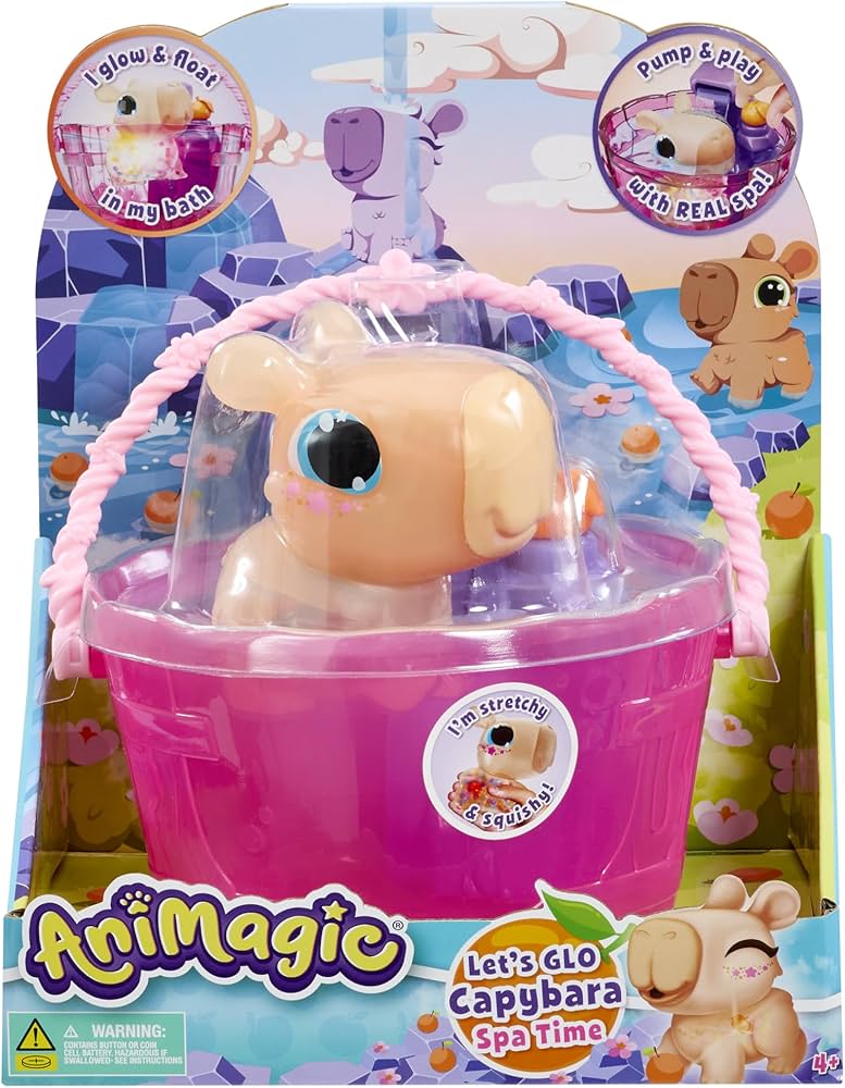 Animagic Lets Glo Capybara Spa Time
