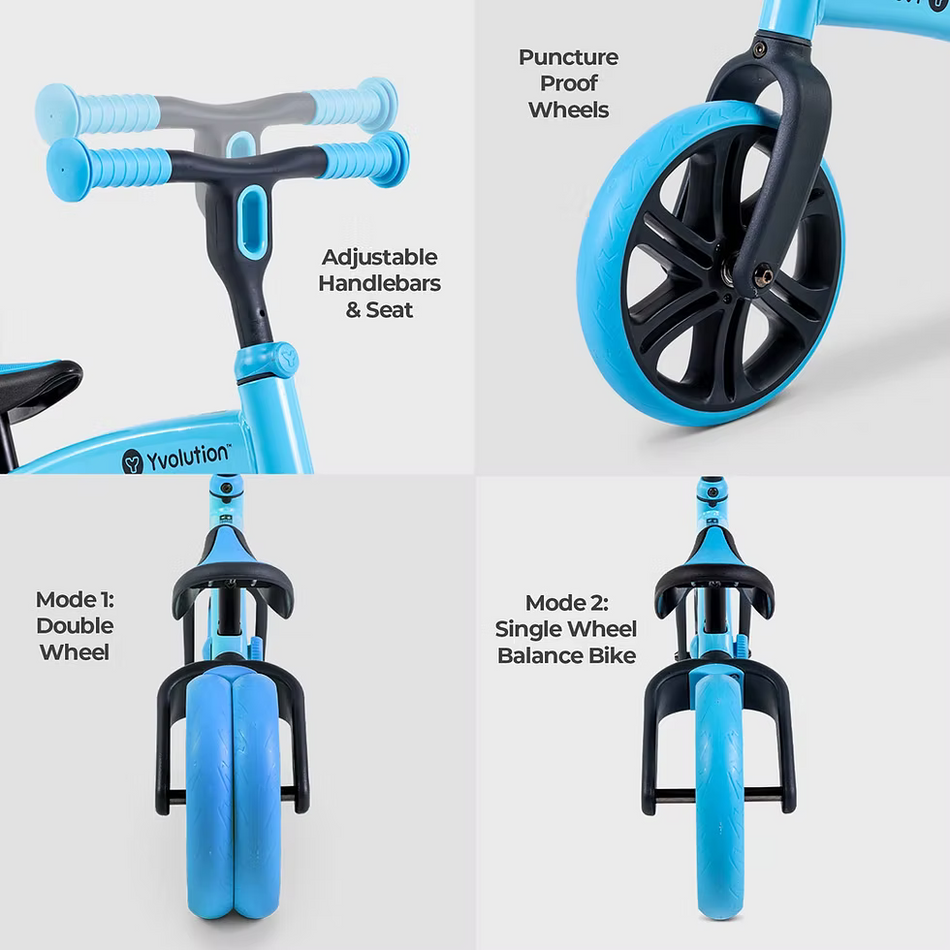 Yvolution Velo Junior Balance Bike Blue