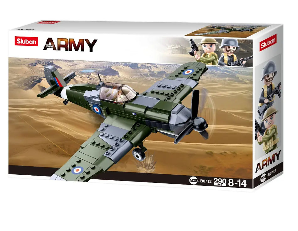 Sluban WWII Royal Air Force Spitfire Fighter 712