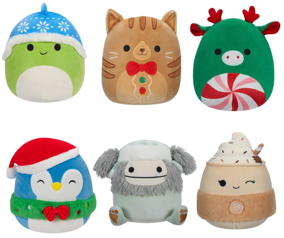 7.5 Squishmallows Xmas 25 Assorted