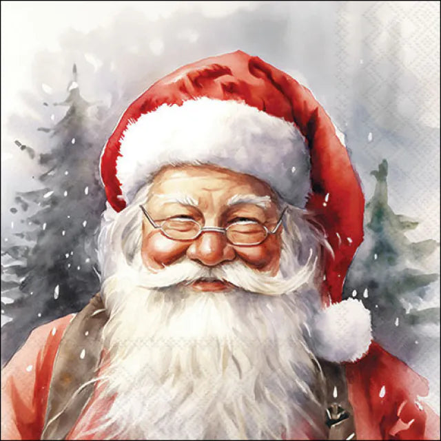 Happy Santa Napkin 20 Pack 33x33cm