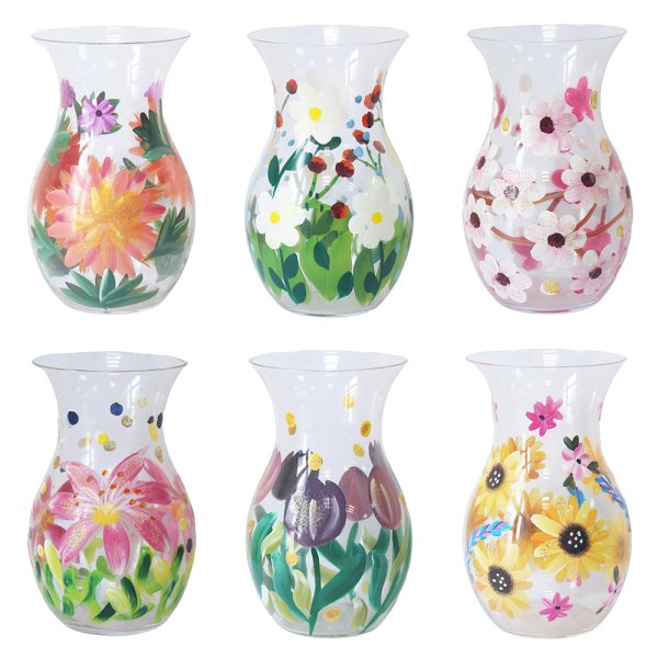 Hand Painted Vase Lesser & Pavey Assorted