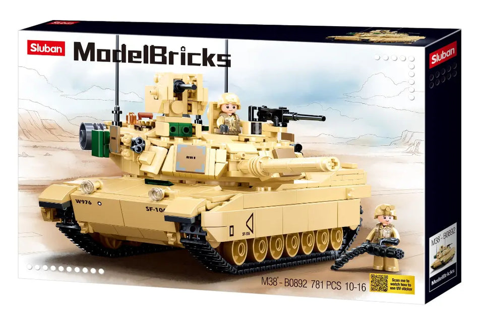 Sluban M1A2 SEP V2 Abrams Main Battle Tank (781 Piece) 892