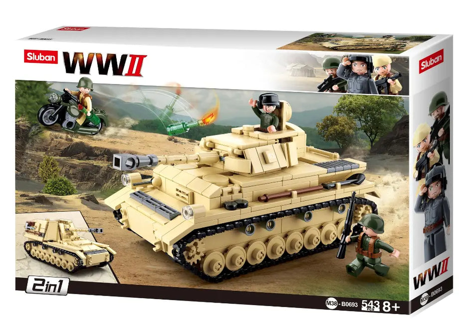 Sluban Tank Panzar IV (543 Piece) 693