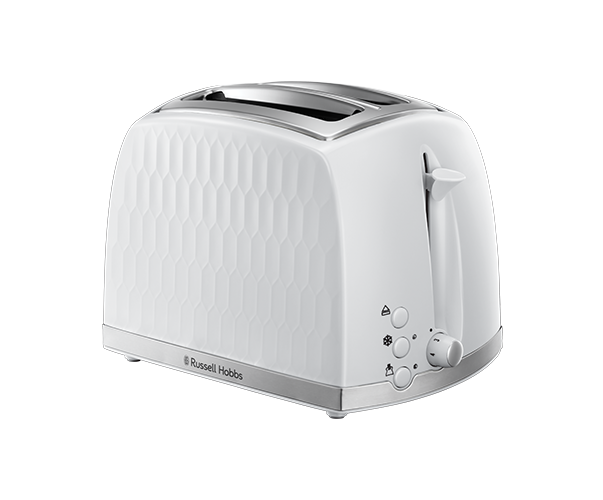 Russell Hobbs Honeycomb 2 Slice Toaster White