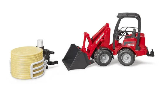 Bruder Schaffer Compact Loader 2630 with Bale Gripper