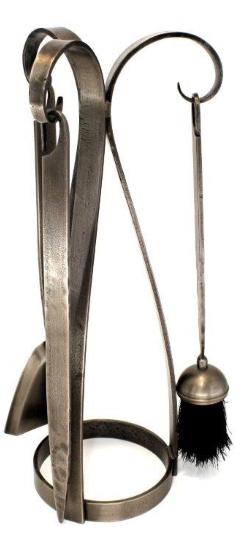 Antique Pewter Curved Companion Set