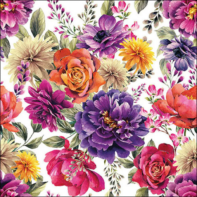 Anne White Napkin 20 Pack 33x33cm