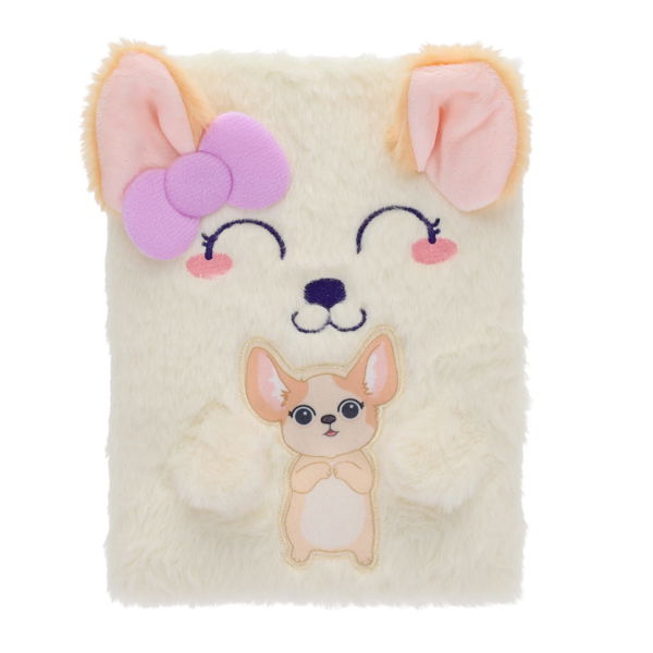 I Love Stationery A5 128pg Furry Friends Notebook - Cuddles