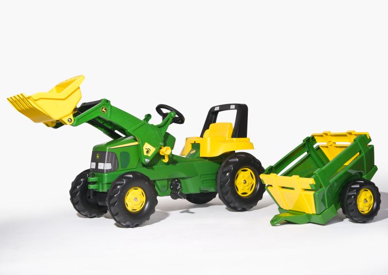 Rolly Junior John Deere Tractor Loader & Trailer