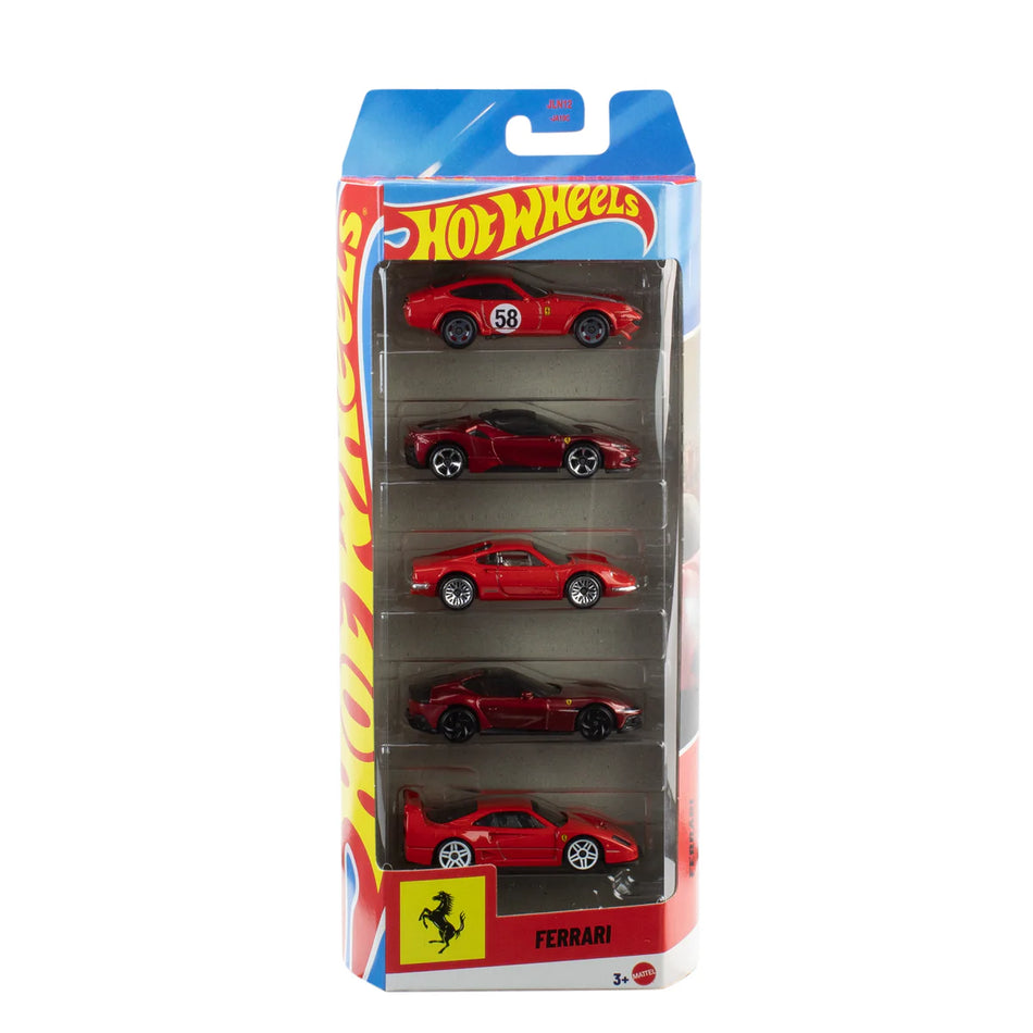 Hot Wheels Ferrari 5 Car Pack