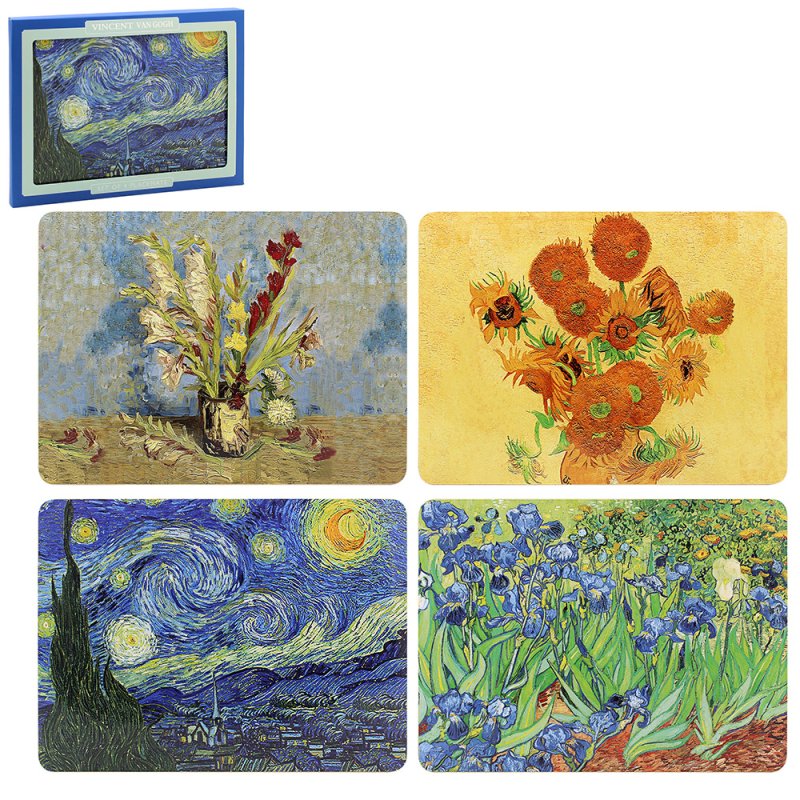 L&P Vincent Van Gogh Placemats Set 4