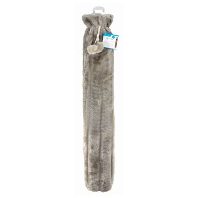 Extra Long Hot Water Bottle Light Grey