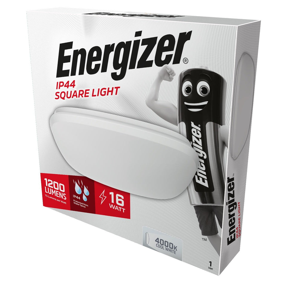Energizer 16W LED IP44 Square Light