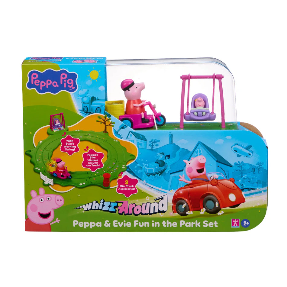 Peppa Pig Whizz Around Peppa & Evie Fun In The Park Set
