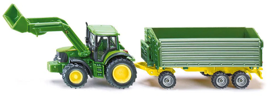 Siku 1:50 John Deere Tractor with Trailer