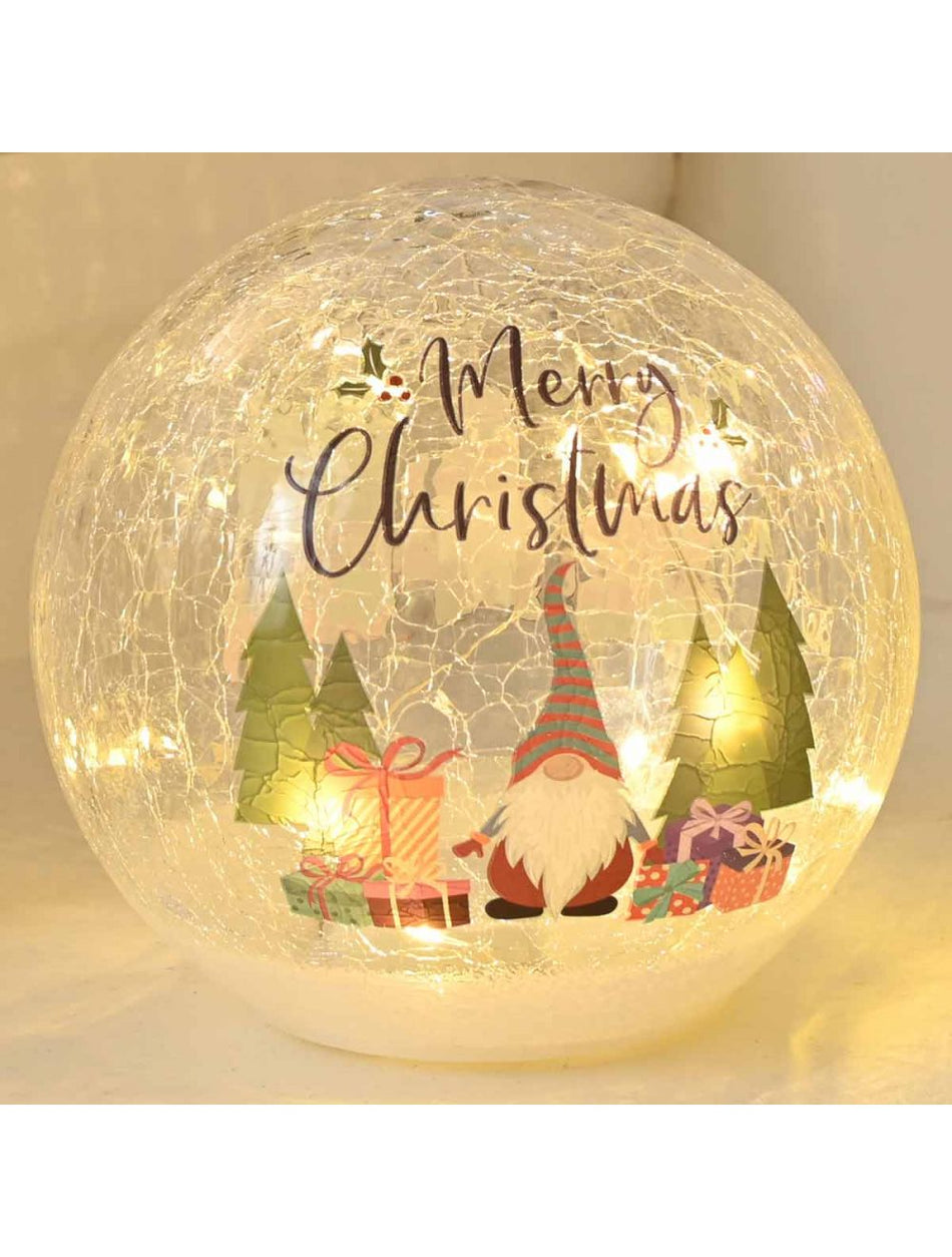 Crackle Effect Gonk/Gifts Ball